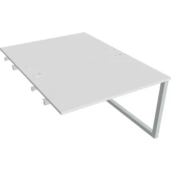 Kancelářský vozík HOBIS přídavný stůl zdvojený - USD O 1200 R, bílá + doprava zdarma