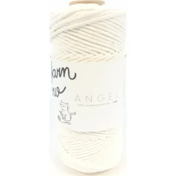 Příze Yarn Melow Šňůra Angel 5mm Bílá (Yarn Melow Macramé šňůra Angel Bílá)