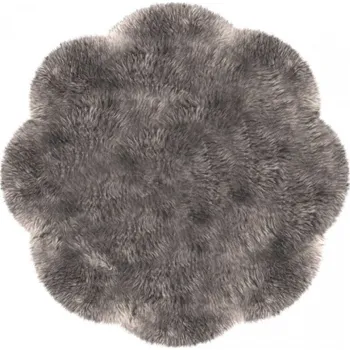 Koberec Kreibich&Heitmann Předložka Květina Australan premium Barva: taupe, Velikost: Ø 140 cm