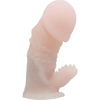 Návlek na penis LOLO přírodní návlek na penis se stimulátorem