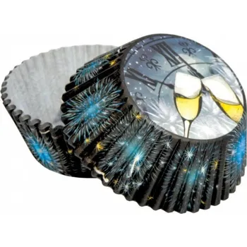 Krabice na pečivo ALVARAK GROUP a.s. Cukrářské košíčky - silvestr - 50ks