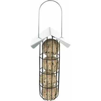 Krmítko pro ptáka Trixie Krmítko na lojové koule se stříškou, závěsné 11 x 25 x 10 cm Černá