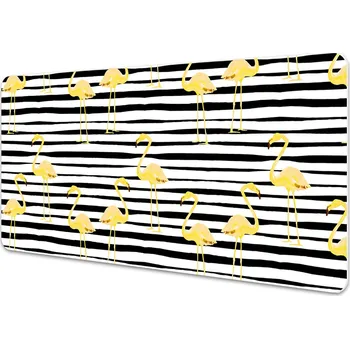 Stolní podložka Podložka na psací stůl Zlaté plameňáci