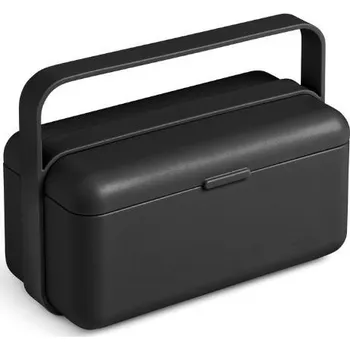 Svačinový box Box na oběd Bauletto Carbon Black S, černý - BLIMPLUS (Bauletto krabička na jídlo, Carbon Black S, černá - BLIMPLUS)