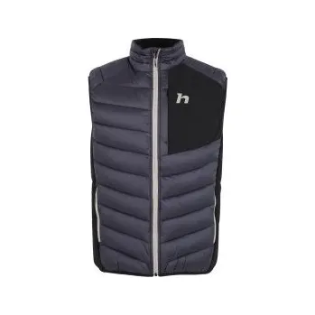 Pánská vesta Hannah STOWE II graphite/anthracite M; Šedá vesta + DÁREK DLE VÝBĚRU!