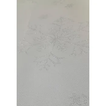 Dekorační látka š. 160 cm - sněhové vločky