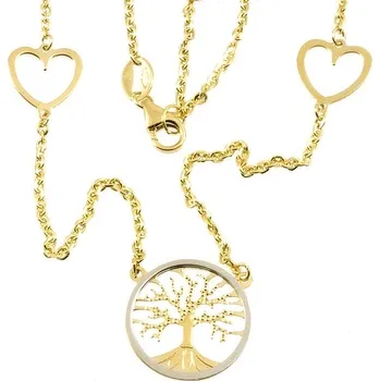 Náhrdelník ŠPERKY-NM, Zlatý dámský náhrdelník strom života 972 Délka náhrdelníku: 45 cm