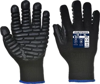 Pracovní rukavice Portwest A790 antivibrační rukavice černé