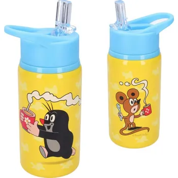 Dětská nerezová lahev 500 ml Krteček/myška modrá/žlutá Láhev Dětská nerezová lahev 500 ml Krteček/myška modrá/žlutá