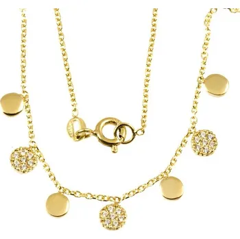 Náhrdelník ŠPERKY-NM, Zlatý dámský náhrdelník 863 Délka náhrdelníku: 42 cm