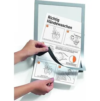 Nalepovací magnetická kapsa A5 na sklo, stěnu i dřevo – černý rámeček