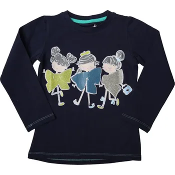 Dívčí tričko Dívčí triko Wolf S2241B vel. 98-128 tmavě modré