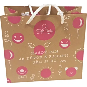 Dárková taška Goldpress Taška dárková s motivem smajlíka 22 x 11 x 20 cm