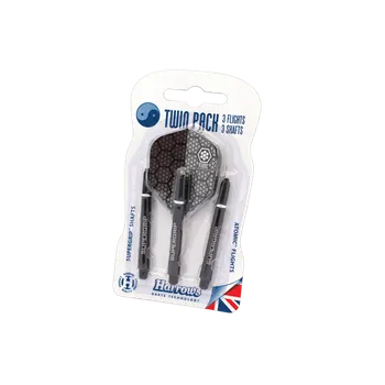 Příslušenství pro šipky Násadky a letky Harrows Twin Pack medium Barva: Bílá