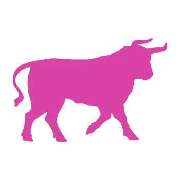 Samolepící dekorace Býk 011 pravá (16 - růžová) SAMOLEPKA NA AUTO, NÁLEPKA, FÓLIE, POLEP, TUNING, VLASTNÍ TEXT, TISK, AUTOSAMOLEPKY.cz, POLEPY, OBRÁZEK, LOGO, 3D STICKERS