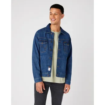 Pánská casual bunda Pánská džínová bunda Wrangler Regular Jacket W443ZB38R Dusky Cloud Velikost: L