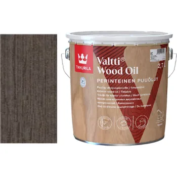 Olej na dřevo Tikkurila Valtti Wood Oil - PUUÖLJY - 2,7L - 5088 - Turve + dárek k objednávce nad 1000Kč