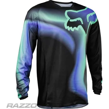 Moto dres Pánský MX dres FOX 180 Toxsyk Jersey Black 2023 L