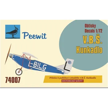 Plastikový model Peewit 1/72 Decals V.B.Š. Kuňkadlo (EDU)