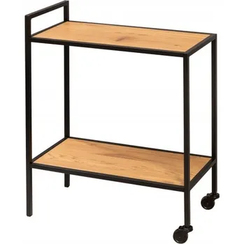 Servírovací stolek Servírovací vozík SLIM LINE 75 CM vzhled divoký dub