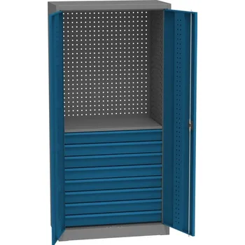 Kovová dílenská skříň s perforací KS 500/11E