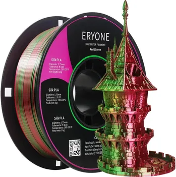 Filament ERYONE Dual-Color Silk PLA - Red&Green (1.75mm | 1 kg)