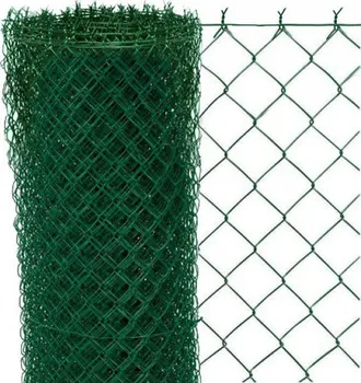 Pletivo Čtyřhranné pletivo s napínacím drátem oko 55 mm poplastované zelené