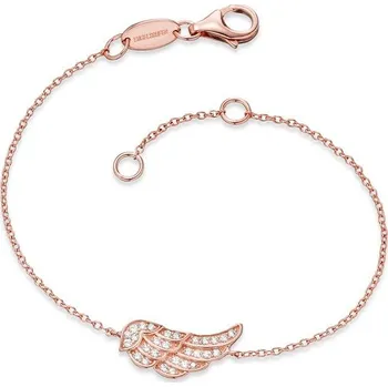 Náramek ŠPERKY-NM, Stříbrný náramek křídlo růžové 1905 Délka náramku: 20 cm