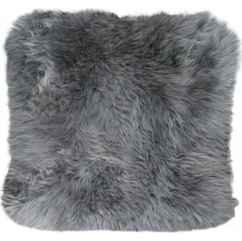 Polštář Kreibich&Heitmann Polštář z jehněčí kožešiny Barva: šedá, Velikost: 40 x 40 cm