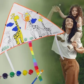 Hračka pro nejmenší Létající drak k vybarvení - žirafy