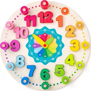 Hodiny Puzzle hodiny - Didaktické s počítáním (Woody)
