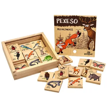 Pexeso Lesní svět Dřevěné pexeso pro nejmenší
