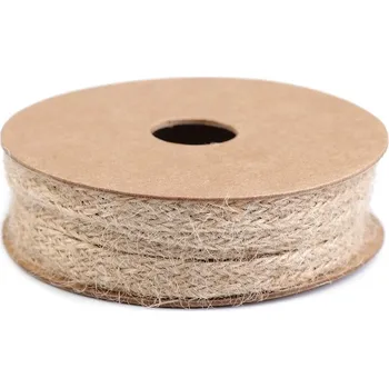 Stuha Jutová stuha šíře 8 mm - 4m