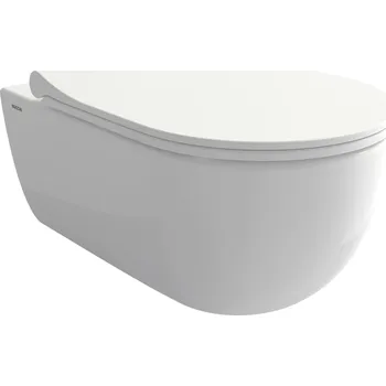 Klozet Bocchi V-Tondo závěsné WC Rimless 54cm, bílá lesklá, 1416-001-0129