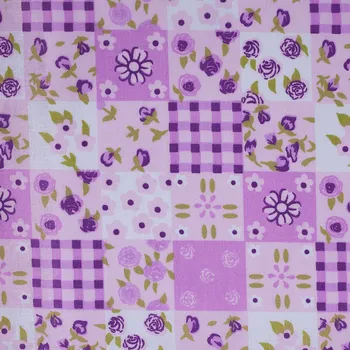 Čepice Čepice operační - nízká tisk: 3. fialová kostka s kytičkami