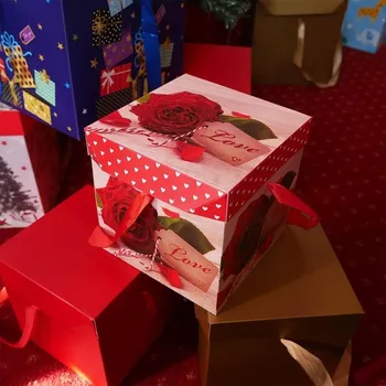 Gadget Dárková krabička 15 cm - valentýnská růže