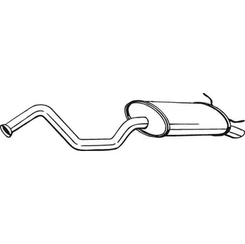 Výfukový systém Zadní tlumič výfuku BOSAL 278-769
