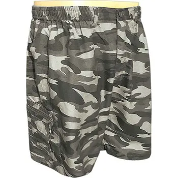 Pánské kraťasy Kraťasy nadrozměrné Henxing Sport šedé (pánské maskáčové kraťasy větších rozměrů)