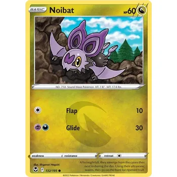 Sběratelská karetní hra Noibat 132/195 - Silver Tempest Typ karty: Non-Holo