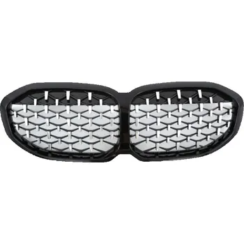 Auto-moto PROTEC Přední maska BMW 1ER F40 F41 DIAMANTOVVĚ ČERNÝ CHROM