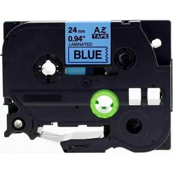 Počítačové příslušenství Alternativní páska Brother TZ-551 / TZe-551, 24mm x 8m, černý tisk / modrý podklad