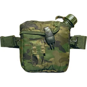 Láhev Láhev maskáčová polní US hranatá woodland (obsah láhve 1,75 l)