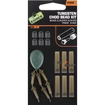 FOX Edges Tungsten Chod Bead Kit Trans Khaki CAC488