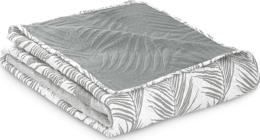 AmeliaHome Sprei roze grijs 260 x 280 cm Bedsprei tweezijdig Ultrasoon stiksel Polyester Softa