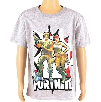 Chlapecké tričko AKCE na Dětské tričko Fortnite šedé velikost 116 (Cena jenom 3,9€)