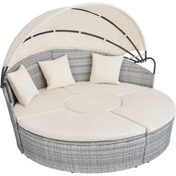 Zahradní pohovka tectake Santorin 403716 ratanový ostrůvek