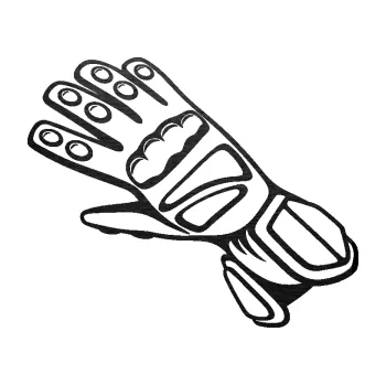 Samolepící dekorace SAMOLEPKA Motorkářské rukavice 002 levá (63 - škrábaný kov černý) NA AUTO, NÁLEPKA, FÓLIE, POLEP, TUNING, VLASTNÍ TEXT, TISK, AUTOSAMOLEPKY.cz, POLEPY, OBRÁZEK, LOGO, SAMOLEPKY