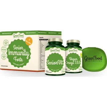 GreenFood Nutrition Senior Immunity Forte 2x 60 cps. + Pillbox