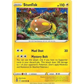 Sběratelská karetní hra Stunfisk 055/195 - Silver Tempest Typ karty: Non-Holo