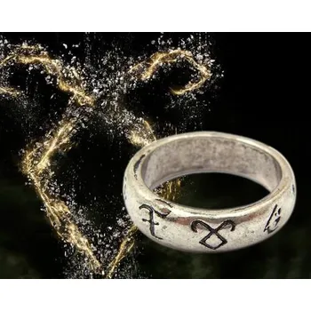 Seriál runový prsten The Mortal Instruments (s řetízkem)